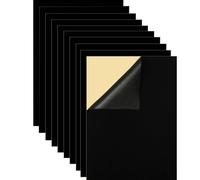 YTSMFL Lot de 10 rustines autocollantes en tissu velours noir - 30 x 21 cm - Dos découpable - Feutre pour boîtes à bijoux, inserts de tiroir