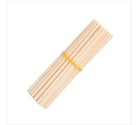 YTSMZX Bâtonnet Rond en Bois Bouleau Naturel Bâton Barre Cheville de Bois Rond Goujons pour DIY Craft Projets Construction de Modèle Longueur 200mm,Diamètre 3,8mm à 8mm,Diameter 8mm 50pcs