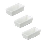 YTSMZX Creuset en Alumine Corindon Haute Pureté - Résistant à Haute Température Idéal pour l'Analyse de Métaux et Non-Métaux Fusion Métallique en Laboratoire Capacité 8ml 2ml,8ml 3pieces