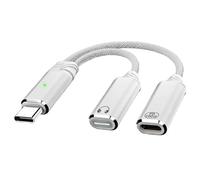 YTtkku 2 en 1 Type C Splitter vers USB Casque Audio Adaptateur Câble de Charge Remplacement pour Tablette USB vers Adaptateur