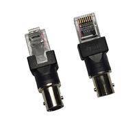 YTtkku Adaptateur BNC femelle vers RJ45 mâle pour testeur de ligne coaxial, barils coaxiaux, connecteurs coaxiaux connecteurs coaxiaux