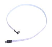 YTtkku Câble de données souple plat type C vers mâle Adaptateur 90 degrés pour espace restreint Vitesse de transfert 480 Mbps Câble coudé
