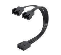 YTtkku Câble répartiteur en Y 4 broches pour ventilateur d'ordinateur 1 à 2 connecteurs 4 broches 10 cm Câblage efficace Économie d'espace
