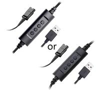 YTtkku Câble USB pour casque d'écoute pour centres d'appel, cours et réunions en ligne, son clair, déconnexion rapide