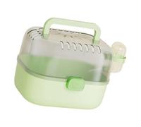 YTtkku Cage portable pour animal domestique avec mécanisme anti-fuite, trous de ventilation, composants amovibles, mangeoires intégrées facilement amovibles avec bouteille d'eau
