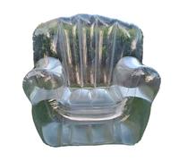 YTtkku Canapé gonflable en PVC transparent très résistant pour piscine extérieure relaxation, canapé gonflable transparent