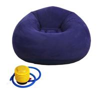 YTtkku Canapé-lit gonflable gris pour économiser de l'espace - Convertible en chaise pliable - Léger - Convient pour la maison et le camping - Chaise de salon gonflable avec fonction corps