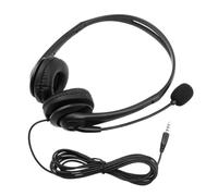 YTtkku Casque filaire avec microphone 3,5 mm Port doux et confortable pour les appels musicaux, l'éducation et les réunions d'affaires, casque pour homme et femme