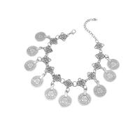 YTtkku Chaîne de cheville vintage avec pampilles pour femme, pour plage, mariage, cours de danse, festival, accessoire de cheville, taille unique, Comme décrit