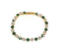 YTtkku Chaîne de poignet multicolore en forme de carré avec zircones multicolores Longueur réglable Style streetwear Hip Hop, taille unique, Comme décrit