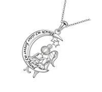 YTtkku Collier avec pendentif délicat en forme de cœur et lune - Symbole d'arbre de vie - Chaîne réglable - Parfait pour la fête des mères, un anniversaire, une femme, One Size, Comme décrit, Comme