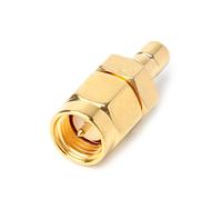 YTtkku Connecteur d'antenne radio numérique 50Ω SMA mâle vers SMB mâle pour voiture - Connecteur banane - Connecteur de câble banane - Connecteur à vis - Adaptateur de seau à souder - Cordon de câble