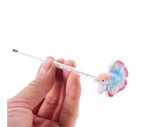 YTtkku Décorations d'aquariums pour queue de poisson - Baguette d'entraînement réaliste en résine pour aquariums actifs - Décoration d'aquarium en résine