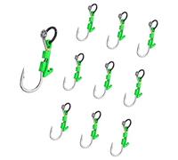 YTtkku Des 10 hameçons de crevettes vivants conçus pour maintenir l'activité et améliorer l'efficacité du leurre pour les hameçons de pêche marine pour rester en vie