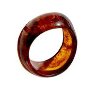 YTtkku Élégant café ombré en résine avec flux de couleur sans couture, accessoire de bijoux robuste pour tenues élégantes de tous les jours, dégradé de café multistyle, taille unique, Comme décrit