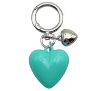 YTtkku Élégante chaîne en forme de grand cœur fabriquée en résine et alliage multifonction pour toutes les occasions, bleu, taille unique