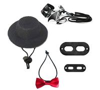 YTtkku Harnais en cuir souple avec nœud papillon pour costume d'Halloween