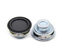 YTtkku Lot de 2 haut-parleurs 40 mm Gamme complète 4 Ohm 5 W Enthusiast plat en caoutchouc HiFi