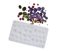 YTtkku Lot de pierres précieuses en silicone robuste pour la décoration de la maison, fabrication de savon