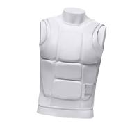 YTtkku Martials Art Protège-poitrine absorbant les chocs Sangles réglables Confortable à porter Unisexe Karaté Guard pour le sport Respirant Karaté Protecteur de poitrine avec sangles réglables et