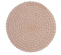 YTtkku Minimalists Set de table en papier découpé en forme de rose Protection contre la chaleur pour la maison et le restaurant Tapis rond résistant à la chaleur