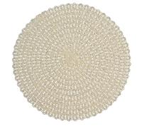 YTtkku Minimalists Set de table en papier découpé en forme de rose Protection contre la chaleur pour la maison et le restaurant Tapis rond résistant à la chaleur