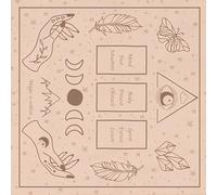 YTtkku Nappe de tarots, carte de lecture, astrologie, autel, tissu de divination, nappe, tapisserie, fournitures de sorcellerie, cartes de lecture, nappe de table spirituelle