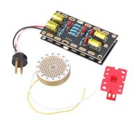 YTtkku Noyaux de microphone à condensateur de 34 mm - Cartouche sonore transparente - Tête de prise de son avec module de circuit imprimé - Solution améliorée de suppression du bruit