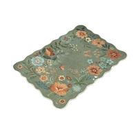 YTtkku Petit tapis de sol 60 x 90 cm résistant aux taches et lavable pour cuisine, salle de bain et chambre à coucher, tapis de cuisine lavable