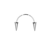 YTtkku Piercing en acier inoxydable pour septum - Décorations pour le corps - Pour dents de vampire, dents de tigre, ongles, taille unique, Comme décrit, Comme décrit.
