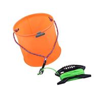 YTtkku Seau à eau pliable et léger pour pêcheurs en plein air et essentiels de voyage, seau étanche pour équipement de pêche