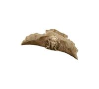YTtkku Statue de Méduse imprimée en 3D en poils de serpent - Accessoire de poisson - Grotte d'élevage de crevettes - Grecque antique - Gorgone - Ornement d'aquariums - Décoration fantaisie - Cachette