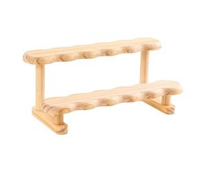 YTtkku Systèmes d'étagères en bois fini à la main de qualité supérieure - Présentoir à bijoux pour expositions de parfums, bijoux et figurines en bois, taille unique, Comme décrit
