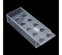 YTtkku Vase à fleurs rectangulaire en acrylique transparent décoratif long rectangulaire pour centre de table de salle à manger