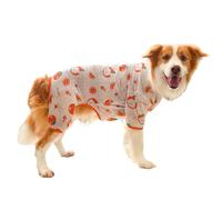 YTtkku Vêtement pour chien fille - Joli motif de fruits - Pull à quatre pattes pour chemise élégante - Vêtements pour animaux de compagnie - Mode pour grands chiens