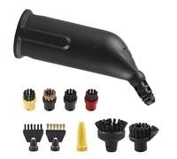 YTUGIL Lot de 10 accessoires pour nettoyeur vapeur Kärcher SC1 SC2 SC3 SC4 SC5, brosses rondes, buses, tubes d'extension, brosse plate et brosse plate en cuivre pour un nettoyage en profondeur