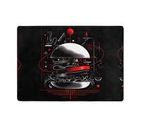 YTUOPWE An arrow through the heart Picture Carpet Tapis doux, moelleux, absorbant l'eau, durable, pour salon, bureau, table basse, lit, balcon, 203,2 x 147,3 cm