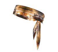 YTUOPWE Bandeau de sport Mallard Canards au coucher du soleil pour homme et femme, doux et respirant, évacuation de l'humidité, athlétique