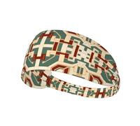 YTUOPWE Bandeau élastique à motifs géométriques aléatoires pour homme et femme, doux, séchage rapide