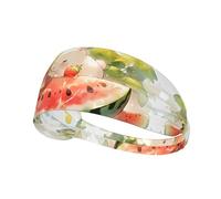 YTUOPWE Bandeau élastique pour homme et femme Motif lapin dans la pastèque Séchage rapide