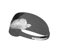 YTUOPWE Black and White Silence Picture Bandeau élastique pour homme et femme Séchage rapide