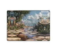 YTUOPWE Bubbles on the path Picture Carpet Tapis doux, moelleux, absorbant l'eau, durable, pour salon, bureau, table basse, lit, balcon, 203,2 x 147,3 cm