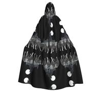 YTUOPWE Cape à capuche d'Halloween pour adulte - Motif château gardien - Confortable et douce avec un large bord - Convient pour les soirées dansantes et les rassemblements