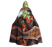 YTUOPWE Cape à capuche d'Halloween pour adulte - Porc braisé tentant - Confortable et douce avec un large bord - Convient pour les soirées dansantes et les rassemblements