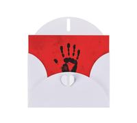 YTUOPWE Carte de vœux blanche vierge et magnifique bloc de notes vierge avec perle The Mark of Terror Picture