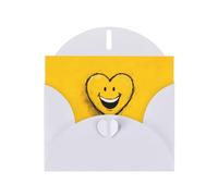 YTUOPWE Carte de vœux blanche vierge et perle magnifique bloc de notes vierge avec image d'amour souriant