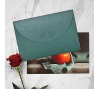 YTUOPWE Carte de vœux vierge vert foncé et perle magnifique bloc de notes vierge kaki sur une écharpe