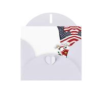 YTUOPWE Carte vierge blanche pour les fêtes de fin d'année et perle magnifique bloc de notes vierges Fleurs sous le drapeau national