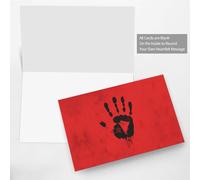 YTUOPWE Carte vierge bleue à carreaux de vacances et magnifique bloc de notes vierge avec perle The Mark of Terror Picture