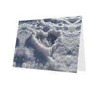 YTUOPWE Carte vierge bleue à carreaux de vœux et perle magnifique bloc de notes vierge Love in the Snow